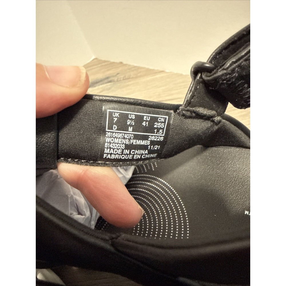 Clarks Cloudsteppers Gladiator Sandals Drift Ease Black Size 9.5 NEW - Picture 5 of 7